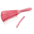 Hotsale Pink Color Detangler Brush for Afro Textured 3A to 4c Kinky Wavy Hair Brush